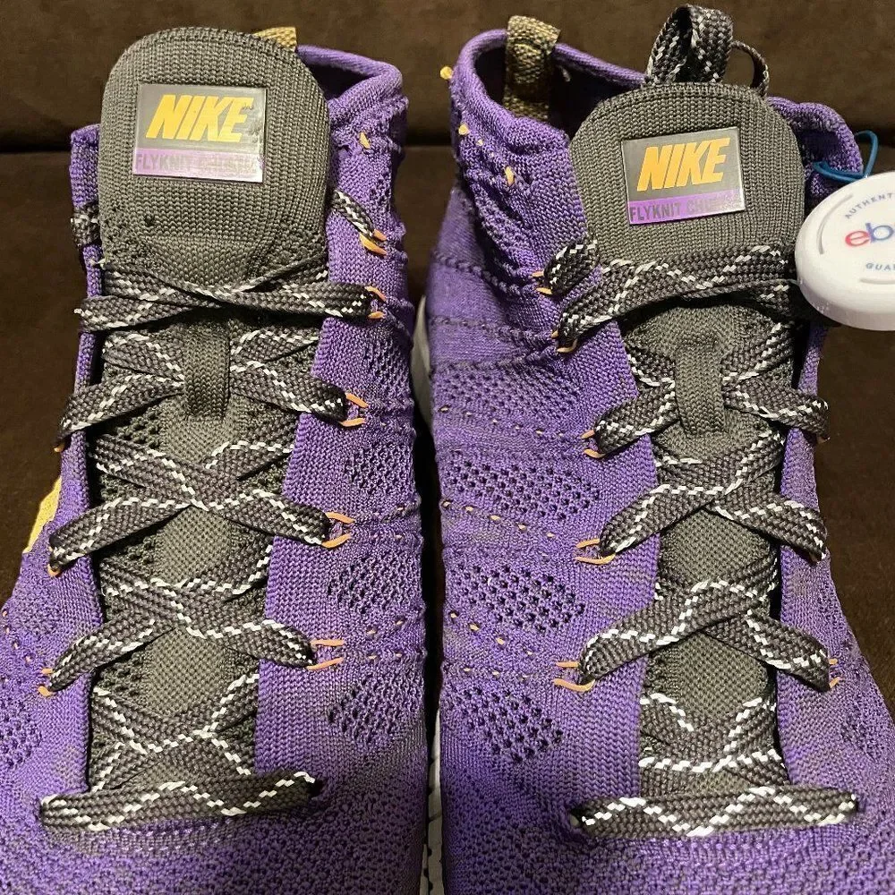 Mint Nike Flyknit Chukka boot sneaker purple mens 11 US 45 EUR rare colorway